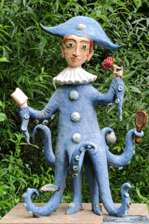 Elya Yalonetski - Blue octopus (Ceramic)